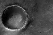 Exposed Crater Rim Deposits near Oxia Planum