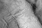 Gullied Crater Wall