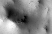 Crater in Schiaparelli Crater