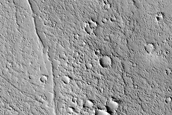 Ridges Northwest of Henry Crater