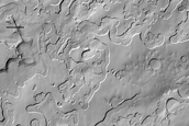 Troughs Overlying South Polar Layered Deposit
