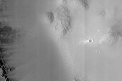 Western Half of Impact Crater Exposing Bedrock