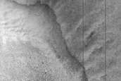 Narrow South Polar Carbon Dioxide Deposit