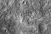 Clay-Rich Crater Rim North of Hellas Planitia