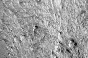 Landslide in Hebes Chasma