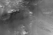 Small Crater in Herschel Crater with Slope Features