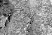 Valley Northeast of Hellas Planitia