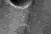 Crater Rim Deposits near Planned ExoMars Landing Site in Oxia Planum 