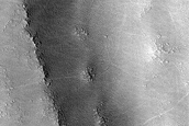 Syria Planum Channel and Crater