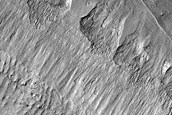 Alcoves and Pits on South Polar Layered Deposits Scarp
