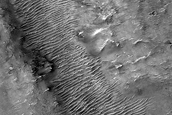 Channel in Huygens Crater