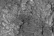 Crater Ejecta in Western Utopia Region