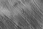 Gullies in South Facing Wall of Dao Vallis