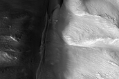 Hebes Chasma Climbing Dunes