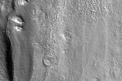 Dipping Layers along Mound in Deuteronilus Mensae