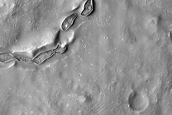 Fresh-Looking Ruptures on Crater Floor in Noachis Terra