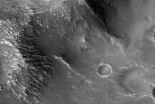 Central Uplift of Crater in Tyrrhena Terra