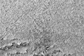 Landforms above Subsurface Radar Observations of South Polar Cap