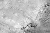 Monitor Steep Slopes of Asimov Crater