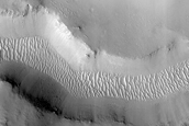 Channel within Larger Valley West of Licus Vallis