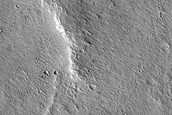 Wrinkle Ridge in Avernus Dorsa