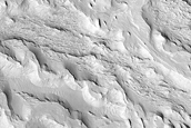 Transition from Fluvial Ridges to Flat-Lying Rock at Aeolis Dorsa