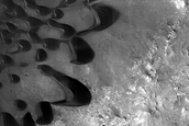 Dune Monitoring in Crater East of Toro Crater
