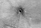 Possible Recent Impact West of Xanthe Dorsa