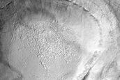 Crater near Sirenum Fossae