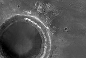 Brightly-Toned Unit in Exposed Crater Rim on Oxia Planum