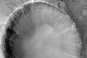 Crater North of Hellas Planitia