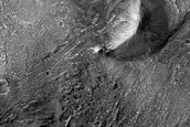 Perched Alluvial Fan Deposits in Coprates Chasma