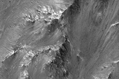 Tectonics on Northern Coprates Chasma Wall