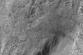 Crater in Hellespontus Montes