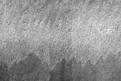 Landforms above Subsurface Radar Observations of South Polar Cap