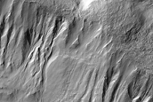 Gullies in Bogia Crater