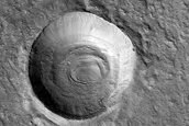 Layered Feature in Northern Arabia Terra