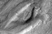 Channel with Streamlined Forms in Northeast Hellas Planitia