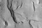 Layers Exposed in Depression in Aeolis Mensae