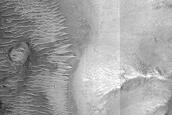 Impact Crater in Hesperia Planum