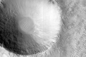 Crater in Isidis Planitia