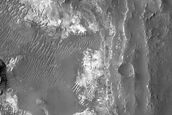 Layered Bedrock and Bedforms in Flaugergues Crater