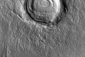 Layers in Crater in Deuteronilus Mensae