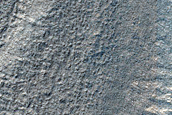 Dipping Layers Against Mounds in Hellas Planitia