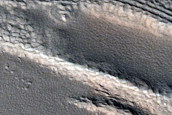 Lineated Valley Fill in Ismeniae Fossae