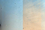 Clay Deposits in Crater Southwest of Palos Crater