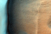 Dune with Seasonally Persistent Light-Toned Features