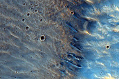 Impact Related Deposits and Flows near Hadriacus Mons