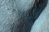 Lobate Debris Apron Northwest of Hellas Planitia