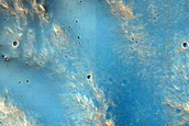 Mesas on Crater Floor in Southern Mid-Latitudes